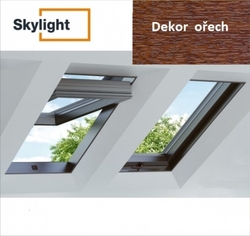 Střešní okno Skylight Premium 78x118 - ořech