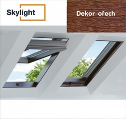 Střešní okno Skylight Premium 55x78 - ořech