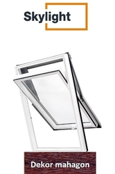 Střešní okno Skylight Premium 78x118 - mahagon