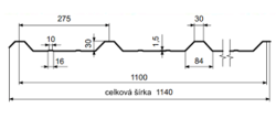 Trapézový plech T30